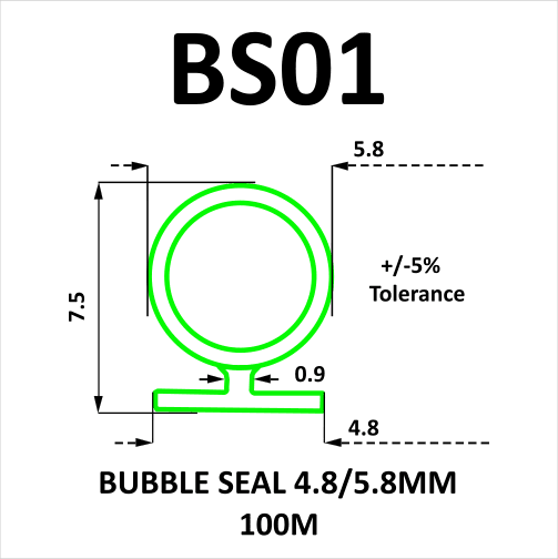 BS01 Bubble Seal 4.8-5