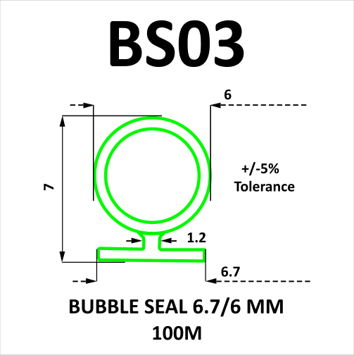 BS03 Bubble Seal 6.7-6