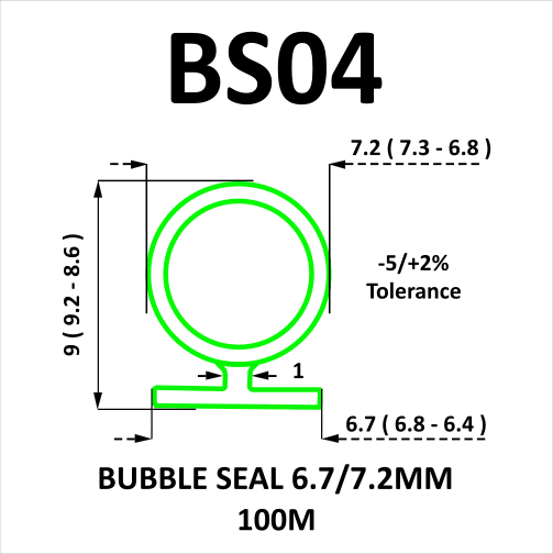 BS04 Bubble Seal 6.7-7