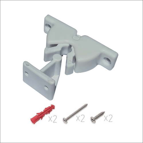 V-Catch White (incl screws+plugs)